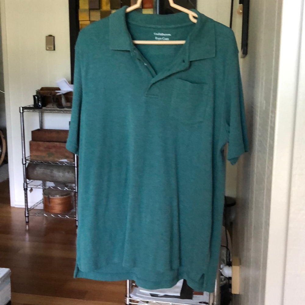 Men’s green Croft & Barrow Polo shirt, Sz M
